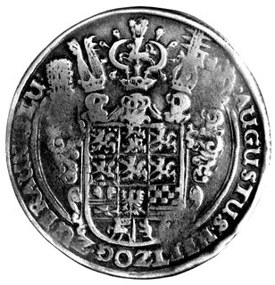 August 1635 - 1666, talar 1643, Aw: Tarcza herbowa, Rw: Dzwon na tle miasta, Dav. 6375c, Welter 816c.