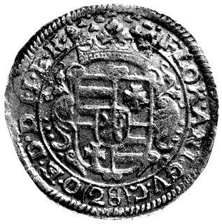 Anton Günther 1603 - 1667, gulden 28 stuberów bez daty, Aw: Tarcza herbowa, Rw: Orzeł cesarski, Dav. 713.