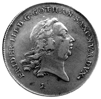 Fryderyk III 1732 - 1772, talar 1765, Aw: Głowa 