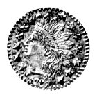 1/4 dolara 1881, Aw: Głowa Indianina w prawo, niżej data w otoku gwiazdki, Rw: W wieńcu napis 1/4 DOLLAR, Ø 10,0 mm, złoto, 0,10g.