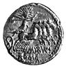 denar- C. Aburius Geminus 132 pne, Aw: Głowa Romy w prawo, z tyłu GEM.., Rw: Sol w kwadrydze i nap..