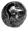 denar- C. Considius Nonianus 57 pne, Aw: Głowa Minerwy w hełmie korynckim w prawo, Rw: Victoria w ..