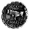 denar- C. Marius C.f. Capito 81 pne, Aw: Głowa C