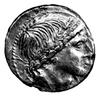denar- L. Memmius 109-108 pne, Aw: Męska głowa w wieńcu z liści dębowych w prawo, Rw: Dioskurowie ..
