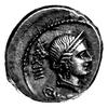 denar- C. Norbanus około 83 pne, Aw: Głowa Wenus w diademie w prawo, za nią liczba XXXIIII i poniż..