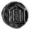 denar- M. Volteius M. f. 78 pne, Aw: Głowa Jowisza w prawo, Rw: Świątynia Jowisza Kapitolińskiego ..