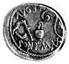 denar- Allienus na Sycylii, 46 pne, Aw: Głowa Ceres w prawo i napis: COS TERT. DIC. ITER; Rw: Przy..