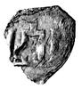 Witold, denar z lat 1401-1430, Aw: Grot włóczni. Rw: Kolumny, Kiersnowski j.w., typ II, 0.26 g.