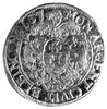 ort 1657, Elbląg, okupacja szwedzka, na awersie popiersie Karola X Gustawa, pod tarczą herbową lit..