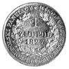1 złoty 1827, Warszawa, Plage 70, wyjątkowo ładna i rzadka moneta.