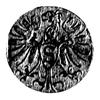 denar 1571, Królewiec, nad monogramem dziewięciolistna rozeta, Bahr. 1271, Neumann 51.