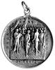 medal na stulecie Bitwy pod Racławicami 1894 r., Aw: Kościuszko otoczony przez wojsko składa przys..