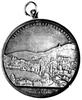 medal pamiątkowy Akwizgranu (Aachen) 1883 r., Aw: Popiersie Wilhelma I Pruskiego z małżonką w lewo..