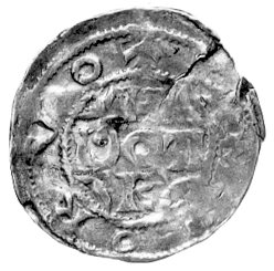 biskup Piligrim 1021- 1036, denar, Aw: Napis poziomy: MITOCIR