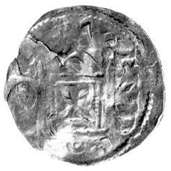 biskup Piligrim 1021- 1036, denar, Aw: Napis poziomy: MITOCIR