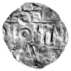 Otto III cesarz i król 983-1002, denar, Aw: Krzy
