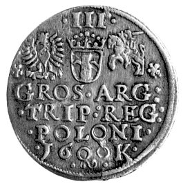trojak 1600, Kraków, popiersie króla w lewo, Kurp. 1184 R4, Wal. XCI 1.