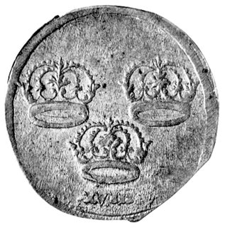 ort bez daty, Toruń, okupacja szwedzka, popiersie króla Karola X Gustawa, Ahlström 1, efektowna i rzadka moneta.