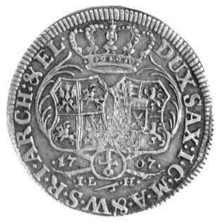 1/6 talara (1/4 coselguldena) 1707, Drezno, Kam. 287, H-Cz. 4614.