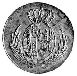 5 groszy 1811, Warszawa, Plage 96, przebite z monety 1/24 talara pruskiego, ładny stan zachowania.