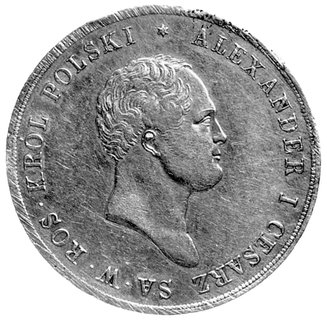 10 złotych 1822, Warszawa, Plage 25, Dav. 248, justowany rant monety.