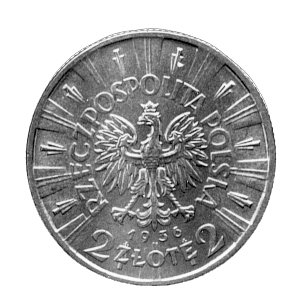 2 złote 1936, Warszawa, Piłsudski, rzadkie.