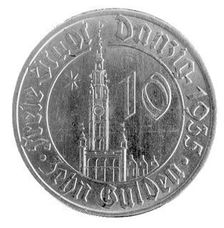 10 guldenów 1935, Berlin, Ratusz gdański.