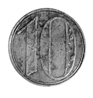 10 fenigów 1920, Gdańsk, duża cyfra 10, drugi egzemplarz.