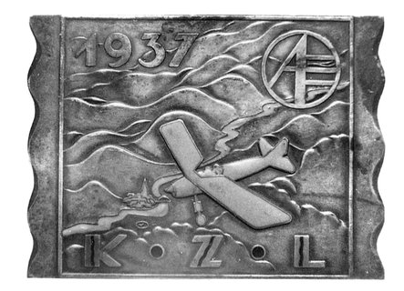 plakieta Krakowskich Zakładów Lotniczych 1937 r.