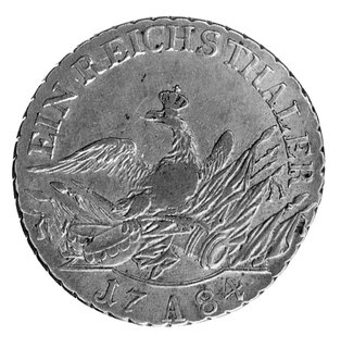 talar 1784, Berlin, Aw: Głowa w lewo, Rw: Orzeł pruski na broni, Dav. 2590, Schr. 470.