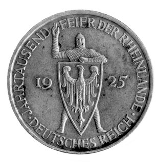 5 marek 1925-D, Rheinlande, J. 322.