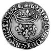 Ludwik XI 1461- 1483, grosz, Aw: Trzy lilie pod koroną i napis: LVDOVICVS DEI GRT FRANCO RE, Rw: K..