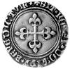 Ludwik XI 1461- 1483, grosz, Aw: Trzy lilie pod koroną i napis: LVDOVICVS DEI GRT FRANCO RE, Rw: K..