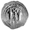 denar XII w., Aw: Popiersie biskupa na wprost, R