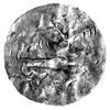 denar, Aw: Krzyż i głowa, Rw: Głowa (?), Dbg. 1607, pęknięty, 1.05 g.