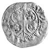 Visby, fenig (örtug) około 1380- 1390, Aw: Liściasty motyw i napis: MONETA.., Rw: Lew w prawo, za ..