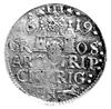 trojak 1619, Ryga, odmiana z małą głową króla, Kurp. 2531 R5, rzadki.