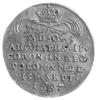dukat koronacyjny 1697, na awersie ręka z szablą, Merseb. 1400, Fr. 2830, złoto, waga 3,45g.