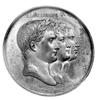 medal autorstwa Andrieu i Droza wybity z okazji zawarcia pokoju w Tylży 1807 r., Aw: Popiersia Nap..