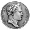 medal autorstwa Galle i Andrieu na odwrót Wielkiej Armii 1812 r., Aw: Popiersie Napoleona w wieńcu..