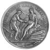 medal alegoryczny autorstwa N. Gatteaux i Andrieu, Aw: Scena zaślubin i sygn. ANDRIEU F., Rw: Para..