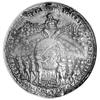 medal religijny z rejonu Gór Kruszcowych (Erzgebirge) 1546 r., Aw: Ostatnia Wieczerza i napis w ot..