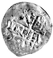 denar 1190-1201, mennica Racibórz, Aw: Prawie ni