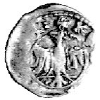 denar, Aw: Głowa w koronie na wprost i napis..EGIS.P, Rw: Orzeł i napis K..., Gum.355, H-Cz.154, 0,41 g.