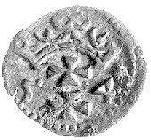 denar 1554, Gdańsk, Kurp. 925 R3, Gum. 640, T. 8, patyna