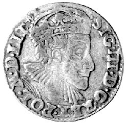 trojak 1589, Olkusz, Kurp. 556 R, Wal. X 3, na końcu napisu, przy koronie - leżący półruszt (znak mennicy olkuskiej)