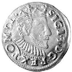 trojak 1590, Poznań, Kurp. 581 R, Wal. III 5, końcówka daty z prawej strony herbu Lewart