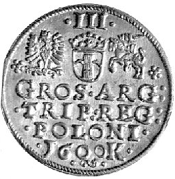 trojak 1600, Kraków, Kurp. 1184 R4, Wal. XCI 1, 