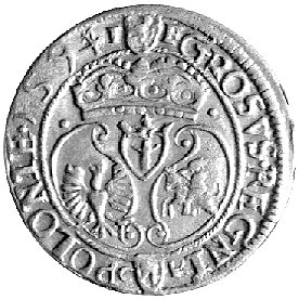 grosz 1594, Olkusz, Kurp. 269 R5, Gum. 917, ostatnia cyfra daty przerobiona na stemplu z 3, bardzo rzadka i ładnie zachowana moneta