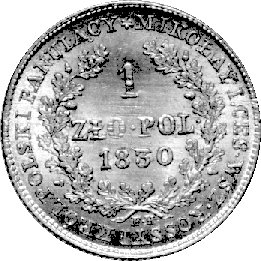 1 złoty 1830, Warszawa, Plage 73, wyjątkowo pięk